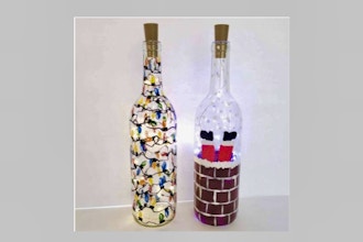 Paint Nite: Choose Your Christmas Design - Wine Bottle